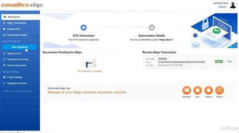 About eSign eMudhra .